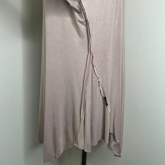 POL Swing Tunic Top Size Small Womens Brown Drop Shoulder Relaxed Acid Wash New - Picture 4 of 9